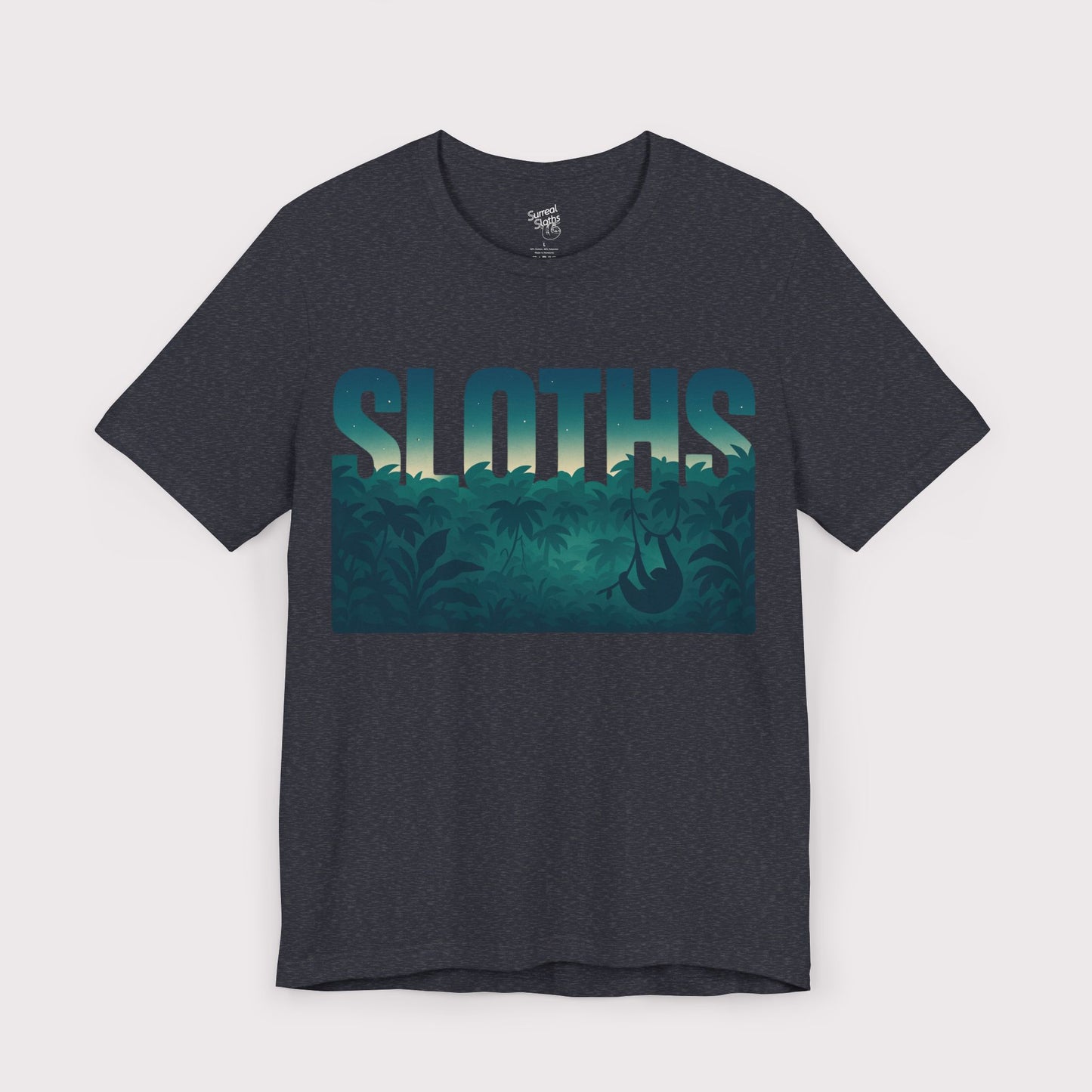Sloths Jungle Text T-Shirt
