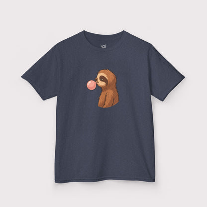 Bubble Blowing Sloth Kids T-Shirt