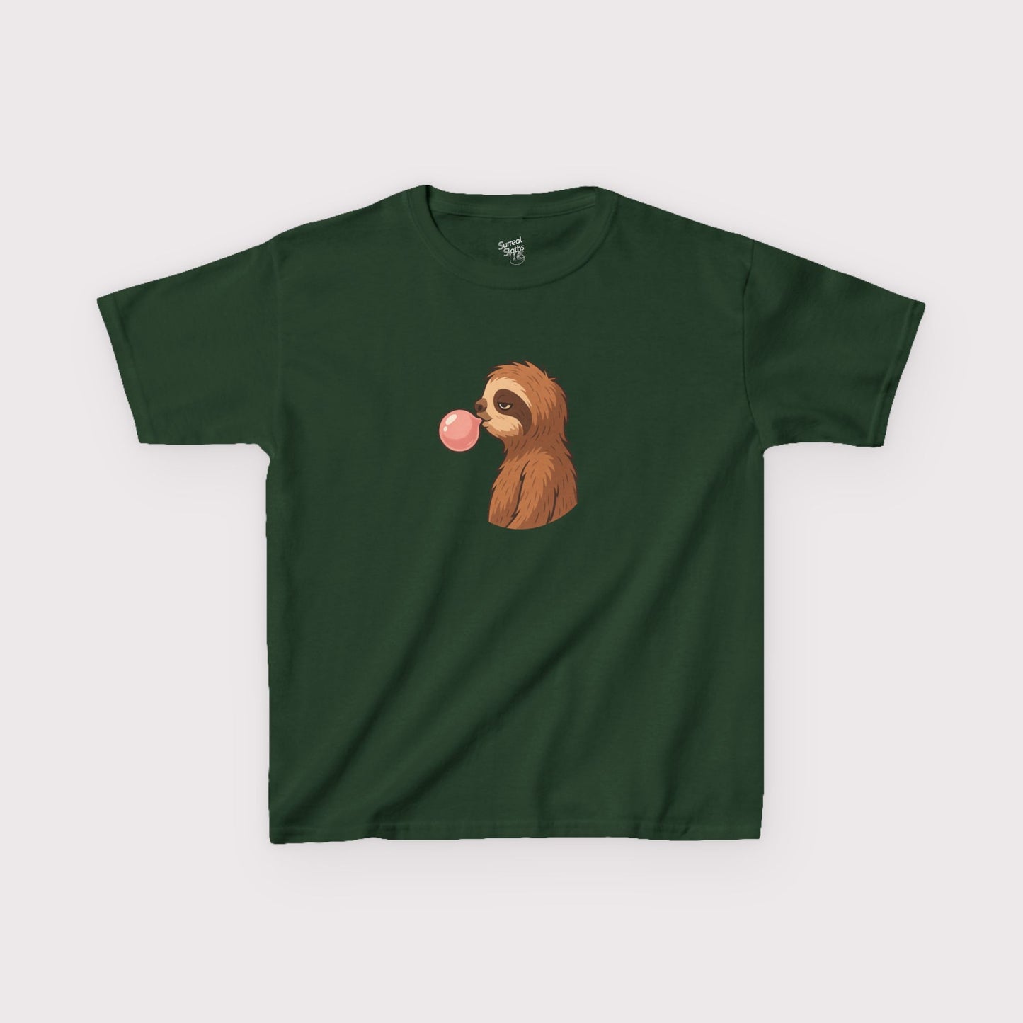 Bubble Blowing Sloth Kids T-Shirt