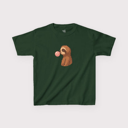 Bubble Blowing Sloth Kids T-Shirt