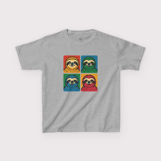 Pop Art Sloths Kids T-Shirt