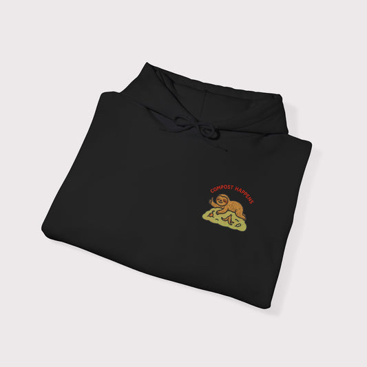 Compost Happens Embroidered Hoodie