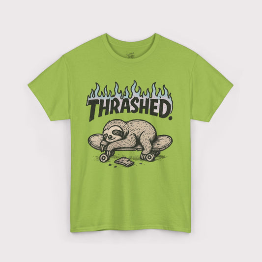 Thrashed Flame Outline T-Shirt