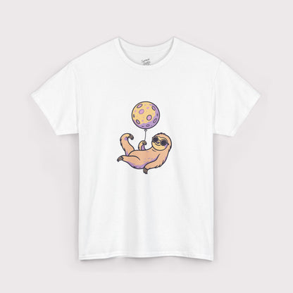 Purple Moon Balloon Sloth T-Shirt