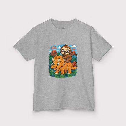 Tricera-Sloth Adventure Kids T-Shirt