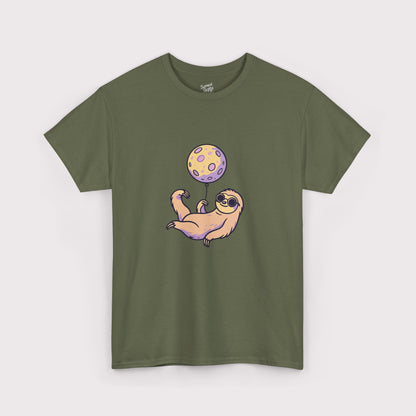 Purple Moon Balloon Sloth T-Shirt