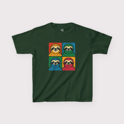 Pop Art Sloths Kids T-Shirt