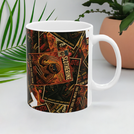Sloth Superhero Mug Series: Slotherine, Slothpool & Blaze Sloth