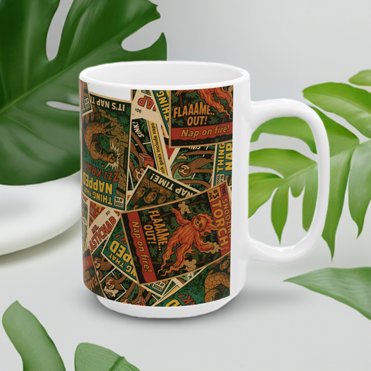 Sloth Superhero Mug Series: Snoozing Torch, Elastinap & Thing That Napped