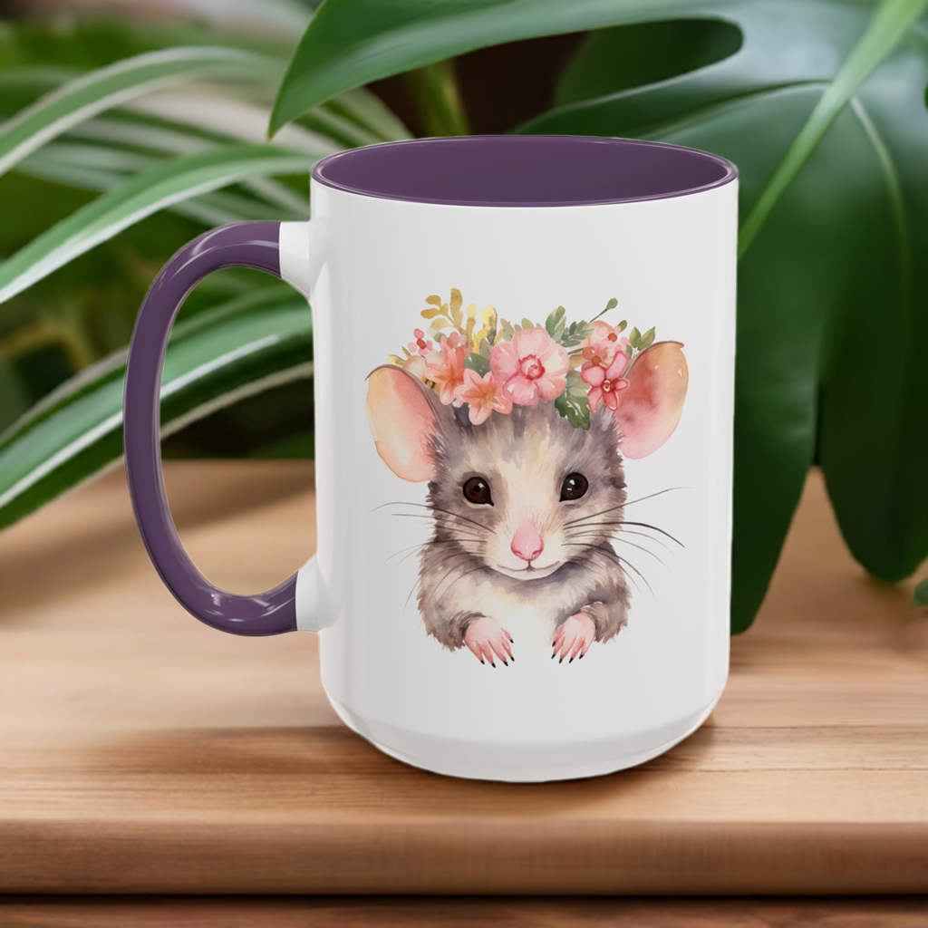 Floral Crown Mouse Mug