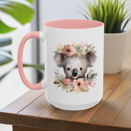 Floral Crown Koala Mug