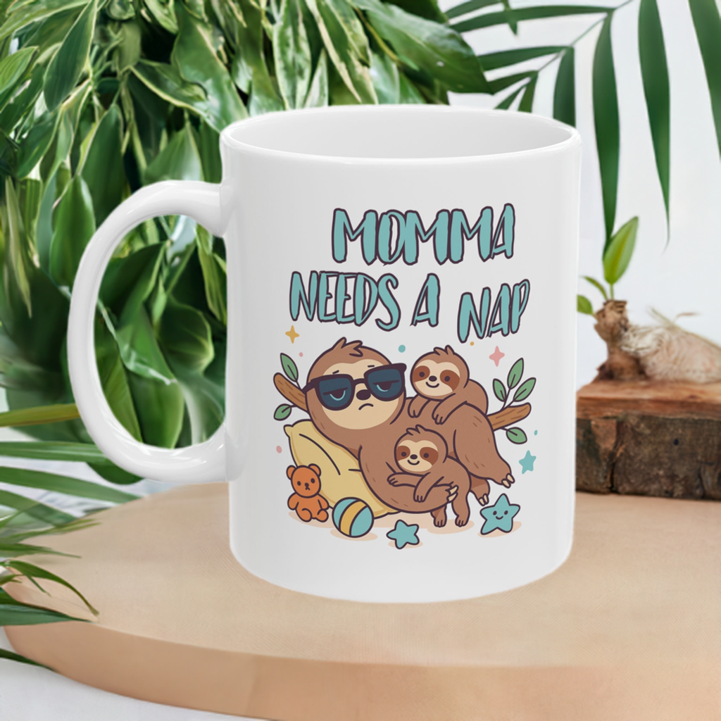 Sloth Mug - Momma Needs a Nap